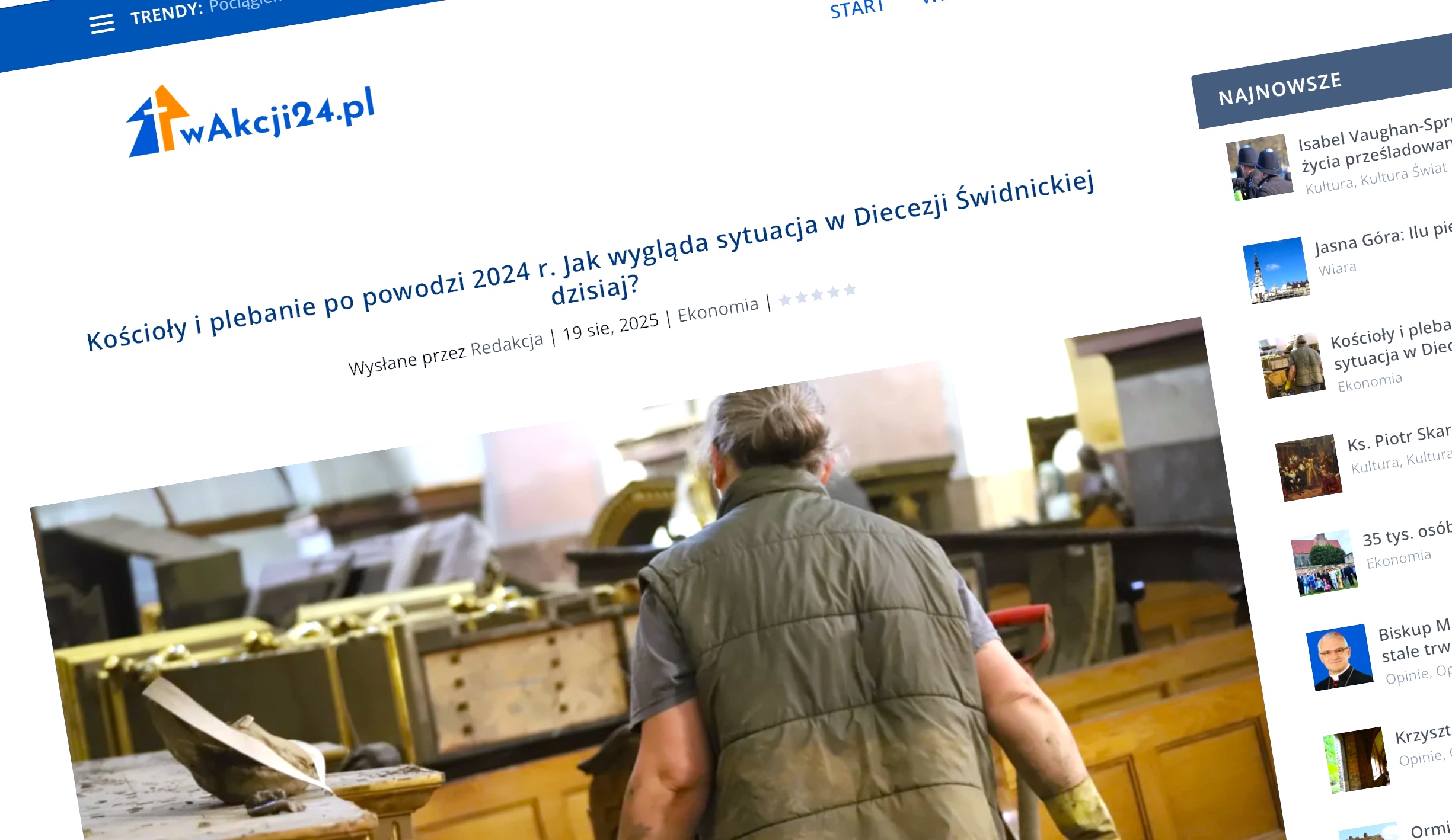 Raport serwisu wAkcji24pl Kościoły