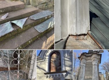 Sprawca zniszczeń na terenie sanktuarium